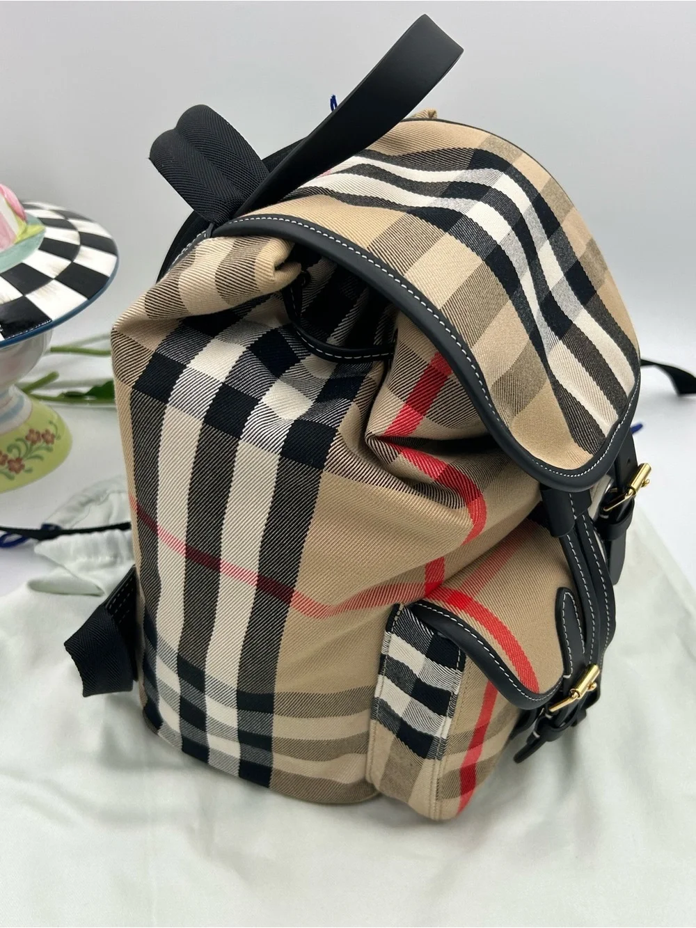 Burberry backpack signature